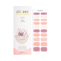 Autocollants professionnels pour ongles en gel pour spa et salon-Kit de manucure à domicile réutilisable avec 10 styles, longue durée et facile à appliquer