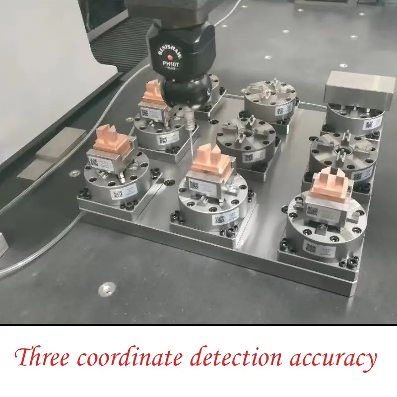 CNC high-precision multi station pneumatic copper chuck EDM discharge quick change chuck D100 fixture