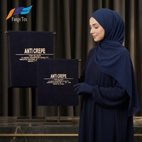 Tissu Nida noir en polyester tissé léger, extensible et respirant, personnalisé pour la vente en gros, style pakistanais, coréen, Dubaï, saoudien, musulman