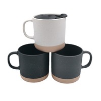 Vente flash - Tasse à café en céramique au design unique et irrégulier - Logo personnalisé pour cadeau