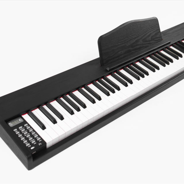 BDmusic BD885 88-Key Digital Piano Keyboard with MIDI Touch Response 200 Rhythms & Tones MP3 Player Beginner-Friendly