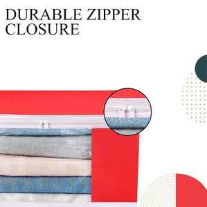 Solid Red Plastic Single Saree Covers With <b>Zip</b> Cover Packing <b>Bags</b> Saree Work Saree Cover For Women In Wholesale Price - Product Image 3