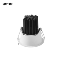Spot LED encastré SAA Down Light, éclairage de plafond encastré 8W, anti-éblouissement, étanche, COB, aluminium, downlight commercial