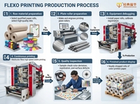 Machine d'impression flexographique CMJN en couleurs pleines avec structure empilable pour sacs en plastique, sacs en papier, étiquettes et imprimante d'étiquettes