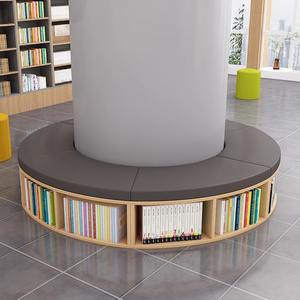 Sofá Creativo de Diseño Moderno y Simple con Forma Irregular, Material de Madera, para Sala de Lectura, Biblioteca, Escuela, Jardín de Infancia, Librería - Product Image 6