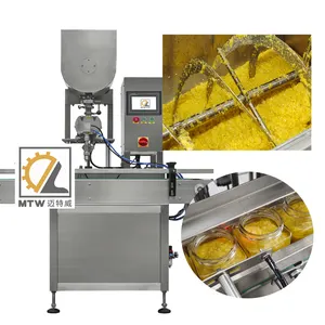 MTW Otomatis Satu Kepala Rotor Lobe Pompa Makanan Cair Pasta Tebal Selai Kacang Mesin Mengisi