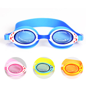 Lunettes de natation Star pour enfants, en silicone bleu, anti-buée, protection UV pour enfants - Product Image 5