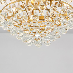 Moderna Illuminazione Di Cristallo Di Lusso Lampadario Finitura Oro <span class=keywords><strong>Led</strong></span> Lampadario Moderno - Product Image 4