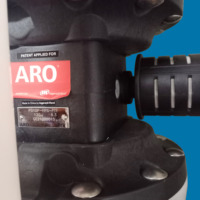Pompe AODD à double diaphragme à commande pneumatique ARO PD10P-FPS-PTT 1 pouce en polypropylène avec diaphragme en PTFE pour liquides chimiques corrosifs