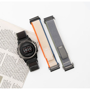 Bracelet de montre LIONORM Alpine Loop pour <span class=keywords><strong>Garmin</strong></span> <span class=keywords><strong>Fenix</strong></span> 7 8 965 <span class=keywords><strong>735xt</strong></span>, bracelet en nylon 22 mm 26 mm, fixation rapide, respirant, bracelet de montre de sport - Product Image 4