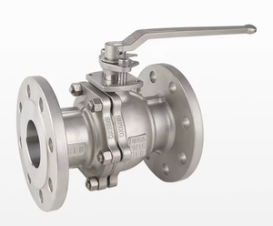 Robinet à poignée manuelle à réinitialisation en acier inoxydable GB 304, à bride fixe, à plateforme basse/haut, avec bride standard américaine pour fluides aqueux - Product Image 4