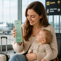 Chauffe-biberon portable en acier inoxydable 316L, 120W de puissance chauffante, batterie 10400mAh, charge 30W, bouilloire à eau 500ml, sans BPA