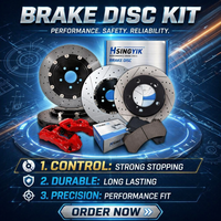 Kit de Frenos Grandes Hsingyik de 4 y 6 Pistones para Chrysler 300S 5.7 RWD 2015, Ruedas de 20 Pulgadas, Caliper Delantero GT6 y Trasero F40 con Rotor, Pastillas y Disco de Freno