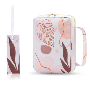 High Quality Women's Floral Bible Cover Custom Printed Oxford Book Tote Bag Casual <strong>Luxury</strong> Portable Design with Zipper Closure - Product Image 5