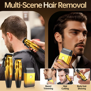 Set profesional transfronterizo de cortapelos eléctrico, tijeras para esculpir el cabello, afeitadora y set combinado para cabeza lisa - Product Image 5