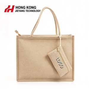 Wholesale Large Personalized Hessian Jute <b>Tote</b> <b>Bags</b> Plain Burlap Shopping <b>Bags</b> <b>with</b> Small <b>Bag</b> Customizable Personalized Design - Product Image 1