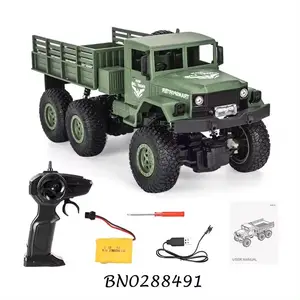 Quân sự RC xe tải 6 bánh xe điều khiển từ xa mô phỏng off-road Mô hình xe lái xe đồ chơi trẻ em điều khiển từ xa Xe đồ chơi