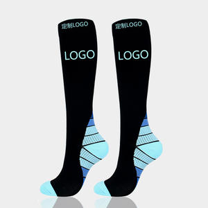 Calcetines de compresión hasta la rodilla hechos a medida para baloncesto, de secado rápido, tela jacquard, grosor medio, venta directa de fábrica - Product Image 1