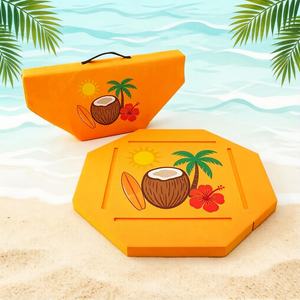 Table de jeu de plage pliable de luxe en EVA avec logo personnalisé, pour Mahjong et Dominos, avec rainures pour les tuiles - Product Image 2
