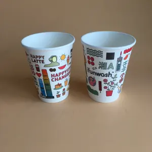 China Grootste Fabrikant Wegwerp Togo Cup Hot Pla Koffie 8Oz Papieren Bekers Met Logo Papieren Koffie