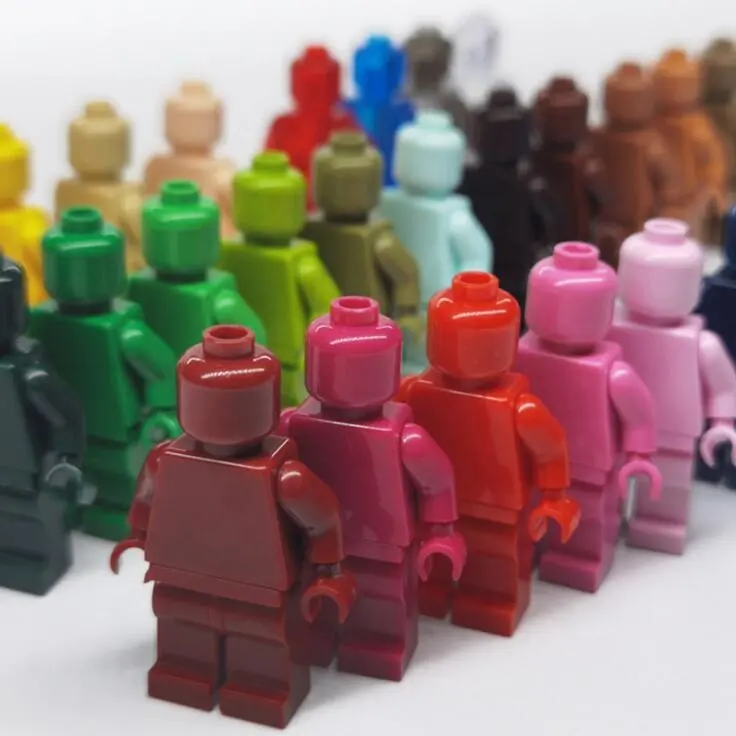 40 pz/sacchetto del opp/40 tipi bambole di colore diverso minifigure building blocks per borse giocattoli più caldi in tutta la rete (NO.PA00124)