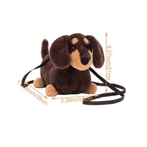 <span class=keywords><strong>Sac</strong></span> à bandoulière en peluche teckel brun B961, <span class=keywords><strong>sac</strong></span> à <span class=keywords><strong>dos</strong></span> d'école, <span class=keywords><strong>sac</strong></span> à main décontracté en fourrure de chiot en peluche, <span class=keywords><strong>sac</strong></span> à fourrure à poils longs <span class=keywords><strong>pour</strong></span> fille - Product Image 4