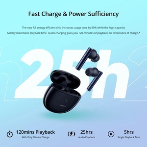 Realme Buds <span class=keywords><strong>Air</strong></span> 2 ANC หูฟังไร้สาย,25hrs เล่นทั้งหมด88Ms ความหน่วงต่ำมาก10มม. เพิ่มเสียงเบส Hi-Fi ที่แท้จริง - Product Image 3