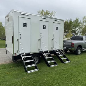 3룸 이동식 화장실 트레일러 강화유리 이동식 샤워실 이동식 화장실 트레일러 - Product Image 1