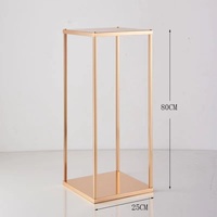 Nouveau support décoratif géométrique pour mariage, présentoir de fenêtre haut-bas, ornements décoratifs pour table principale de mariage BR-0952