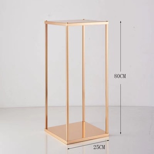 Nouveau support décoratif géométrique pour <span class=keywords><strong>mariage</strong></span>, présentoir de fenêtre haut-bas, ornements décoratifs pour table principale de <span class=keywords><strong>mariage</strong></span> BR-0952 - Product Image 4
