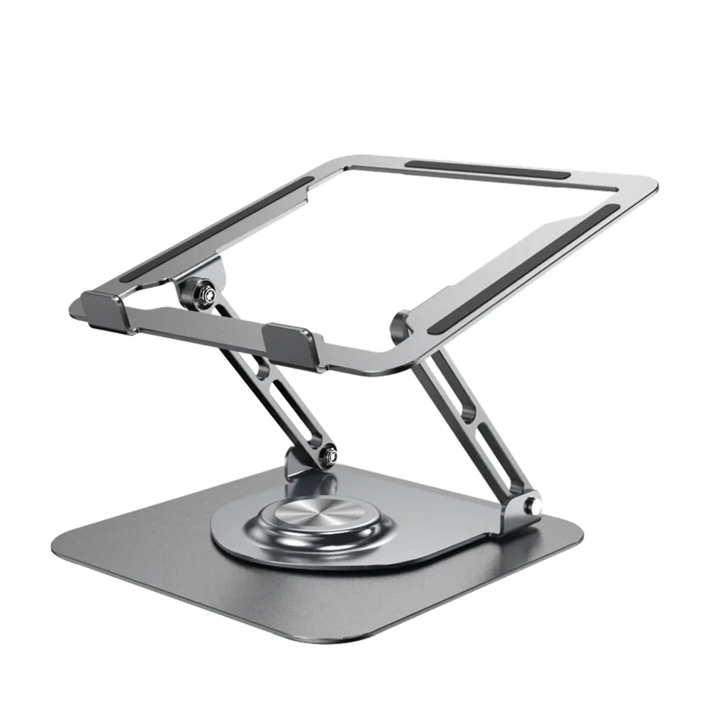 Yicosun suporte portátil para laptop, suporte de alumínio flexível 2022 graus de altura rotativa ajustável para notebook 360
