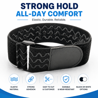 Sangle élastique antidérapante pour fixer fermement les articles, ceinture de rangement en polyester/nylon avec boucle de ceinture cousue, bandes auto-agrippantes