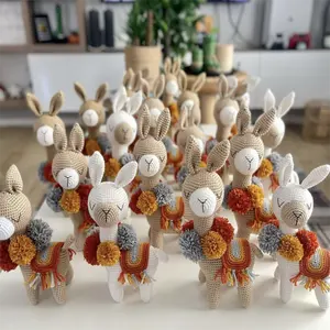 Lovely Handmade Toy Crochet Lama Amigurumi Lama Crochet Alpaca
