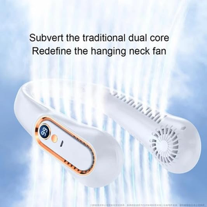 Offre Exclusive : Ventilateur Portable de Cou pour Voiture, Climatiseur Blanc Rechargeable Sans Lames - Product Image 2