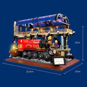 MOC Treno Magico DIY, Blocchi da Costruzione per Bambini, Stazione Ferroviaria con Bacchetta, Set Regalo per le Feste, Confezione in Scatola - Product Image 6