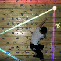 Magic Race Jeu d'escalade intérieur interactif Projection immersive pour enfants Installation de parc d'attractions encourageant le plaisir compétitif