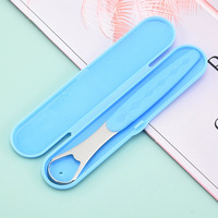 Ensemble gratte-langue et brosse en acier inoxydable pour l'hygiène buccale des adultes et l'assainissement de l'haleine
