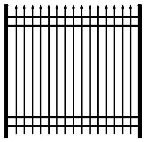 Bahçe çit endüstriyel ferforje çit çelik süs çit toz kaplı tedarikçisi