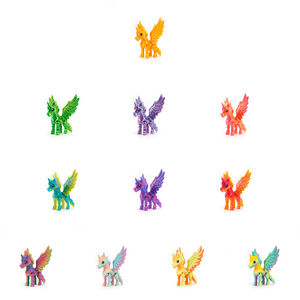Giocattoli Unicorno Stampati in 3D in PLA Colorato, Materiale Ecologico, Decorazione per la Casa, Action Figure da Collezione per Bambini - Product Image 6
