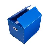 Boîte de déménagement en plastique personnalisée, pliable, imperméable, résistante à l'humidité, 50*40*40 cm, 60*40*35 cm, carton ondulé, emballage de type chariot de manutention