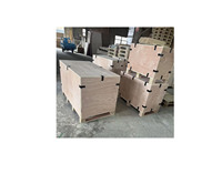 Boîtes de stockage logistique pliables en contreplaqué pour l'exportation internationale et le transport domestique, recyclables