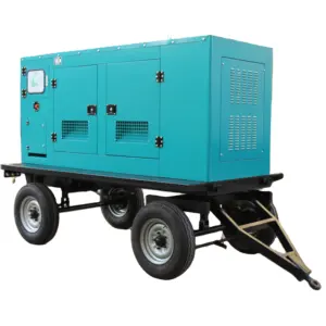 100KW 125KVA mobile silent housing mining plant mining powered diesel generator sets using Ricardo engines