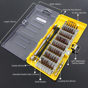 Juego de destornilladores 60 en 1, kit de herramientas de precisión para reparación de teléfonos móviles, de acero aleado S2 - Product Image 1