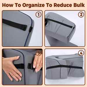 Teens Arm Rest Memory Foam Lap <b>Desk</b> Gaming Reading Pillows With Pockets - Product Image 3