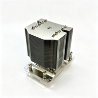 Refroidisseur de processeur de serveur haute performance 280W avec 6 caloducs en cuivre, dissipateur thermique LGA SP3 4U, base en cuivre, ailettes en aluminium, ventilateur 90x90x25mm