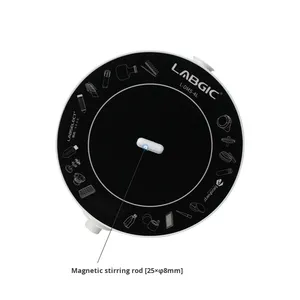 خلاط مغناطيسي صغير من لانجكي L-DMS-4L مع شاشة رقمية، طاولة تحريك كهرومغناطيسية صغيرة للمختبرات - Product Image 3