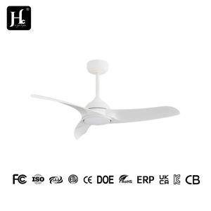 Ventilador de techo doméstico moderno de 52 pulgadas con control mecánico de pared de 3 piezas, motor eléctrico BLDC, ABS, venta directa. - Product Image 3