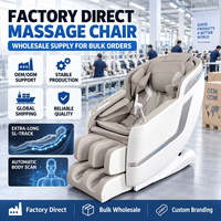 Fauteuil de massage Zhipin 4D SL Track à gravité zéro avec airbags intégraux, commande vocale IA, vente en gros d'usine OEM ODM, fauteuil inclinable