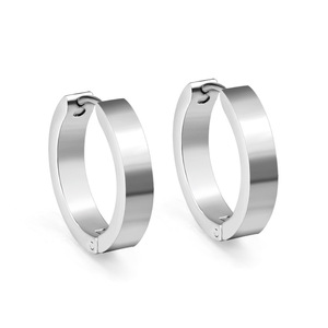 Aros de Oro, Chapados en Oro, de Acero Inoxidable, Unisex, Diseño Redondo Minimalista, Joyería de Moda - Product Image 5