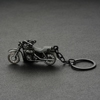 Porte-clés moto Harley en alliage de zinc, grand modèle coloré simulé, petit cadeau, vente chaude, porte-clés moto en métal